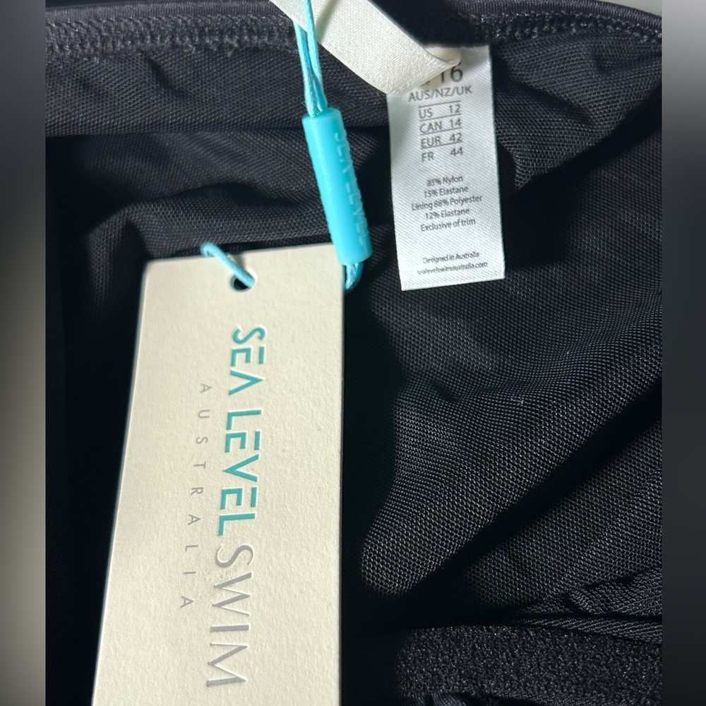 SEA LEVEL SWIM AUSTRALIA eco essentials square neck underwire one piece swimsuit - Picture 12 of 12